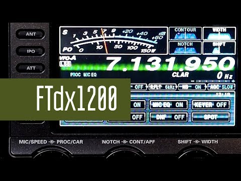 Видео: Yaesu FTdx1200 КВ стационарный трансивер с DSP. Обзор. Радиосвязь на КВ. Радиолюбители.