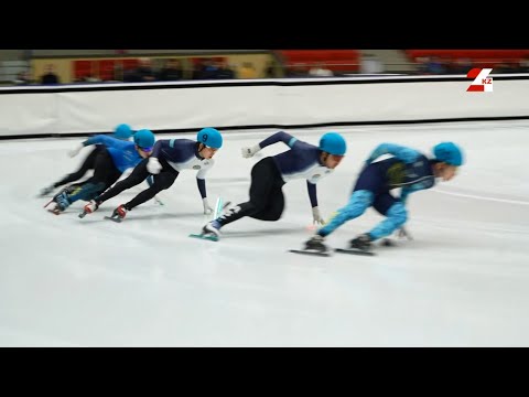Видео: Отборочный чемпионат РК по шорт-треку прошёл в Астане | Sport Time