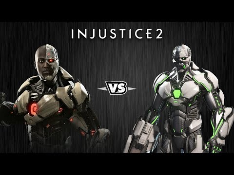 Видео: Injustice 2 - Киборг против Грида - Intros & Clashes (rus)