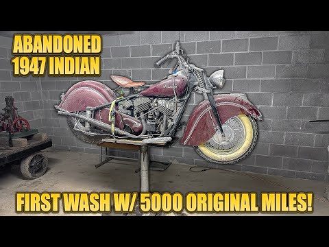 Видео: 5000 оригинальных миль: ЗАБРОШЕННЫЙ Индийский 1947 Первая мойка и вождение за последние десятилетия!