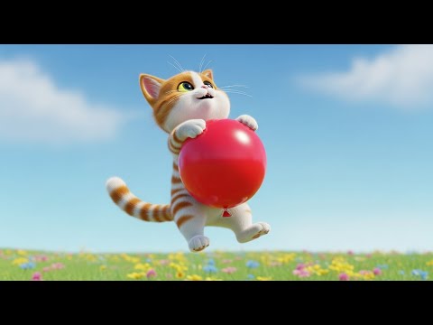 Видео: Кот, который летал на воздушном шаре | Лучшие Детские Песни и Рифмы