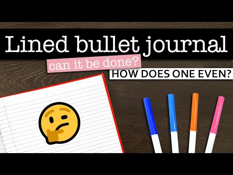 Видео: Можно ли вести Bullet Journal в линованной тетради? 💜 Советы по ведению Bullet Journal на линован...