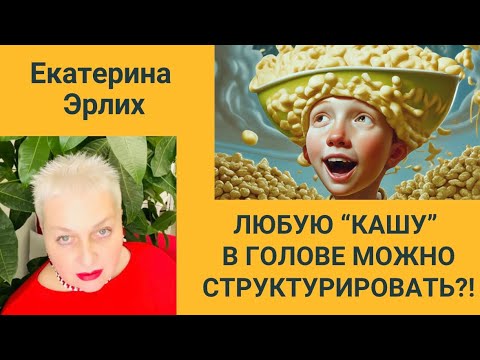 Видео: ЛЮБУЮ «КАШУ» В ГОЛОВЕ МОЖНО СТРУКТУРИРОВАТЬ?! Екатерина Эрлих