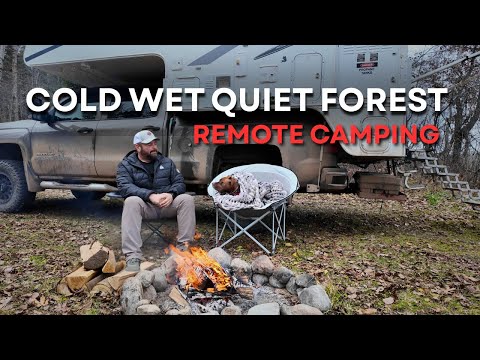 Видео: Я нашёл идеальное уединённое место для кемпинга — кемпинг в холодную погоду с собакой