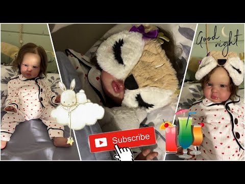 Видео: Устроили ночёвку с куклой реборн Молли! Ночная вечеринка!🎉