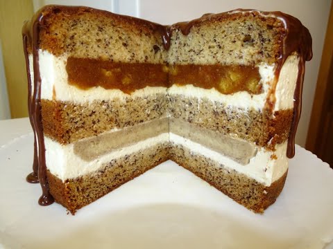 Видео: Для любителей БАНАНОВОЙ выпечки!!! МЕГА-БАНАНОВЫЙ торт  "БАНАНОВЫЙ РАЙ"