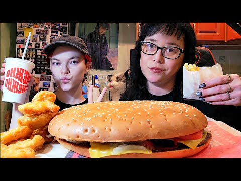 Видео: Мукбанг | Бургер Кинг. Воппер пицца,Наггетсы,Картошка фри 🍟 | Обжор Асмр 