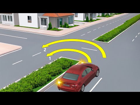 Видео: По какой из траекторий разрешено выполнить разворот на перекрестке?