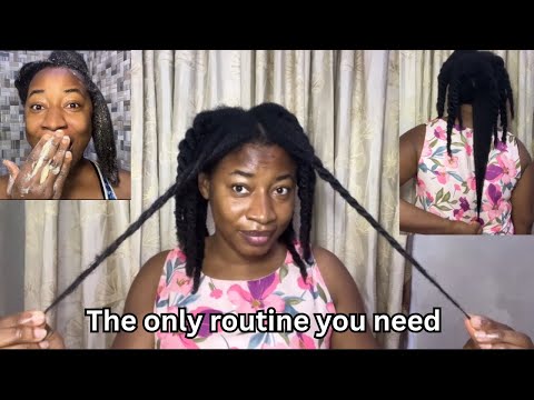 Видео: Уход за чёрными волосами для роста и густоты | Мой уход за волосами 4C