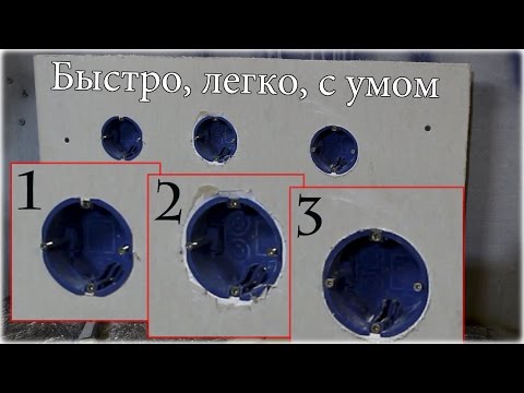 Видео: Способ сделать идеальное отверстие для подрозетников в гипсокартоне! Быстро и качественно.