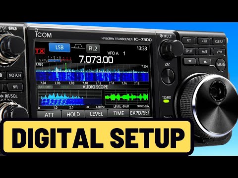 Видео: НАСТРОЙКА Icom IC-7300 для цифровых режимов WSJT/FT8 (легкая и простая)