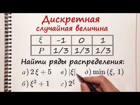 Видео: Дискретная случайная величина. Ряды распределения