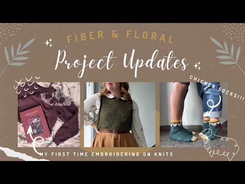 Видео: Обновления проекта: вышивка на трикотажных изделиях, носках и свитерах ко дню рождения