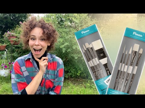 Видео: Pinax Creative кисти для акварели | ОБЗОР