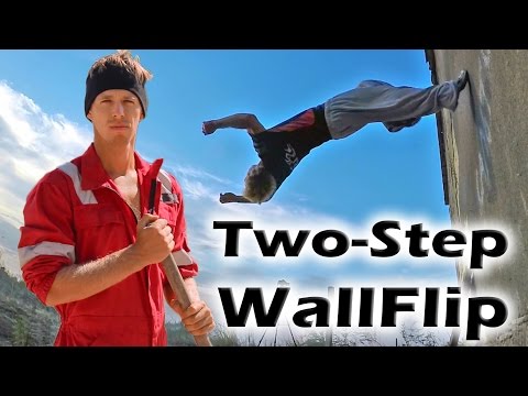 Видео: Как научиться "Волфлип с двух шагов" за одну тренировку (Two-Step WallFlip Tutorial)