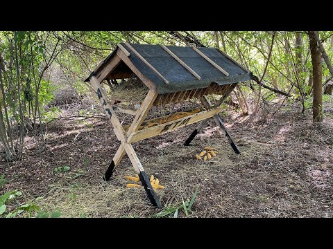 Видео: Кормушка для диких животных. ИЗГОТОВЛЕНИЕ И УСТАНОВКА / Охотники заботятся о животных /Киевская обл.