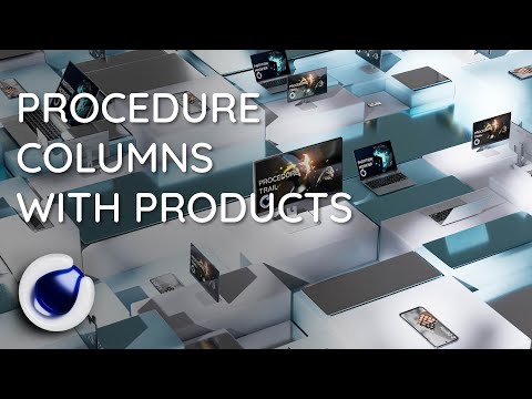 Видео: Procedure Columns [C4D] | Процедурные колонны | [RU]
