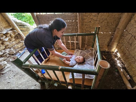 Видео: Мать-одиночка одна растит сына и мастерит ему колыбель.