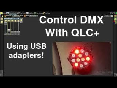 Видео: Как управлять DMX-освещением с компьютера с помощью адаптеров QLC+ и uDMX