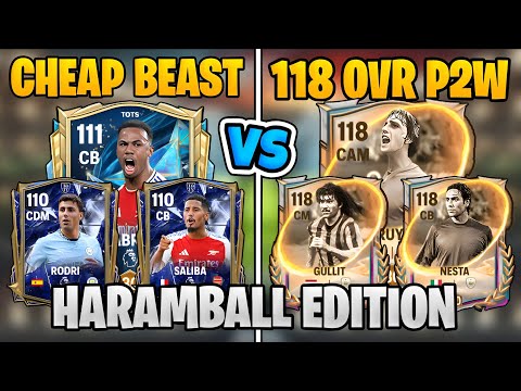Видео: Cheap Beast Haram Ball VS 118 P2W в FC Mobile