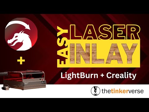 Видео: Простая инкрустация по дереву с помощью LightBurn и Creality Falcon2 Pro | Пошаговое руководство