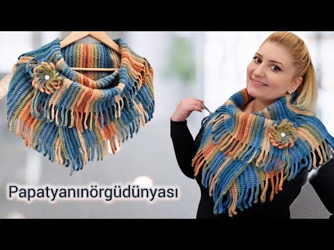 Видео: НОВИНКА ✔️очень простое и элегантное вязание крючком воротника и шали на плечах.