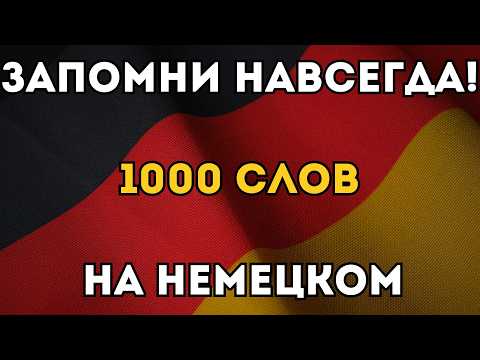 Видео: ВЫУЧИ ЛЕГКО 1000 НЕМЕЦКИХ СЛОВ УРОВНЯ А2! Слова на каждый день, без которых никак!