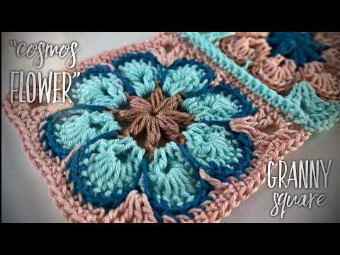 Видео: ВЯЖЕМ НЕОБЫКНОВЕННЫЙ БАБУШКИН КВАДРАТ «COSMOS FLOWER» 🤩 / BEAUTIFUL CROCHET GRANNY SQUARE