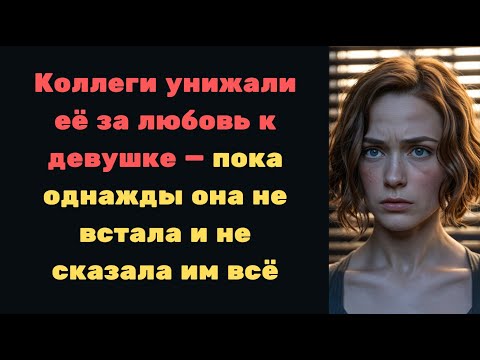 Видео: Коллеги унижали её за любовь к девушке — пока однажды она не встала и не сказала им всё