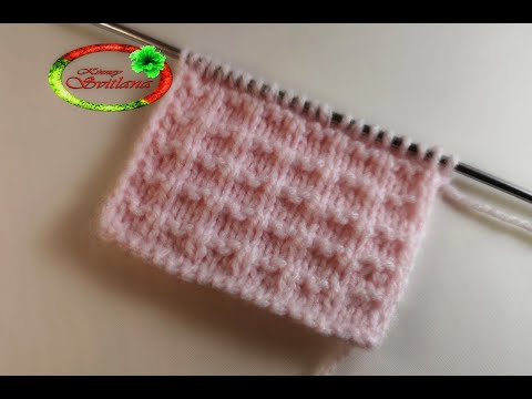 Видео: №28 Выразительный рельефный  узор спицами Для детской одежды, одеяльца Volumetric knitting pattern