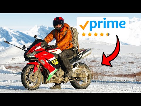 Видео: Путешествие по Арктике на САМОМ ДЕШЕВОМ спортивном мотоцикле от Amazon