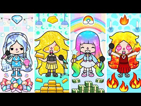 Видео: Радужные vs Золотые vs Холодные vs Горячие Волосы в Тока Бока!🌈🔥❄️🌟Сборник историй в Toca Life World