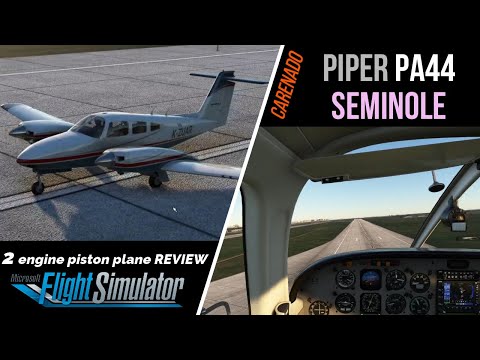 Видео: MSFS2020 • Piper PA44 Seminole • by Carenado • обзор самолёта • $$$ payware plane review • L2P