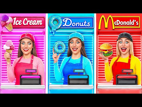 Видео: Кулинарный Челлендж МакДональдс vs Мороженое vs Пончики от Multi DO Challenge