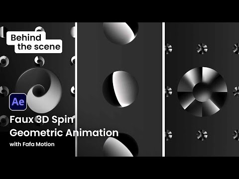 Видео: Искусственная 3D-геометрическая анимация вращения | Советы по After Effects | Круги движения