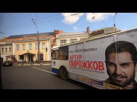Видео: Ярославль, маршрут 5: ЗиУ-682Г-016.02, №141 / Yaroslavl trolleybus, route 5: ZiU-682G-016.02