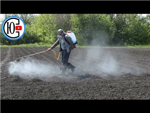 Видео: Мотоопрыскиватель. Медным купоросом по картошке!
