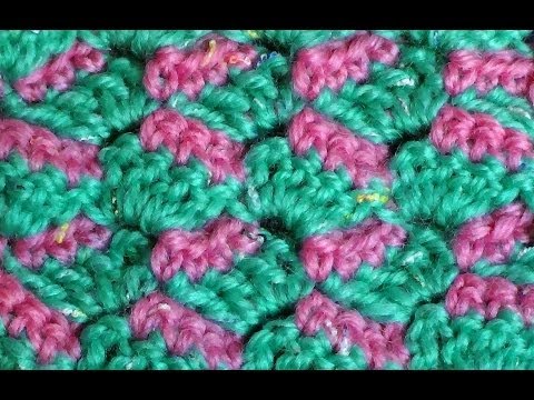 Видео: Двухцветный узор Черточки