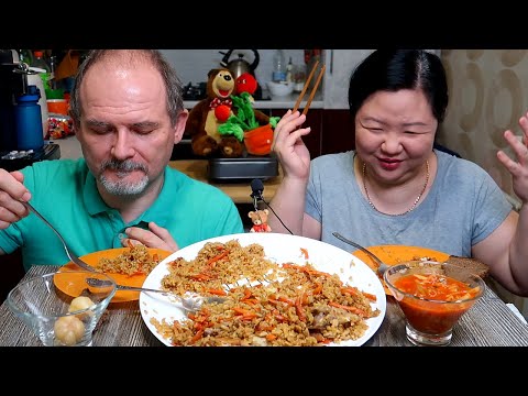 Видео: Мукбанг Узбекский Плов / Mukbang Plov