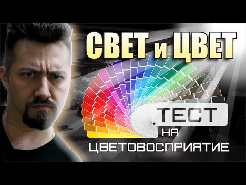 Видео: Из СВЕТА в ЦВЕТ тест на цветовосприя.