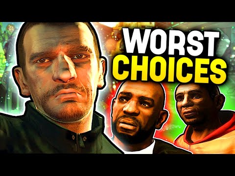 Видео: ХУДШИЕ ВЫБОРЫ, КОТОРЫЕ ВЫ МОЖЕТЕ СДЕЛАТЬ В GTA 4