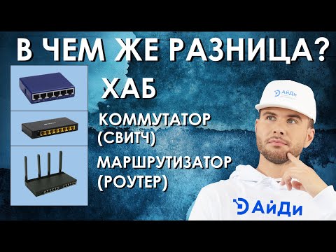 Видео: КОММУТАТОР, МАРШРУТИЗАТОР и ХАБ: в чем разница?