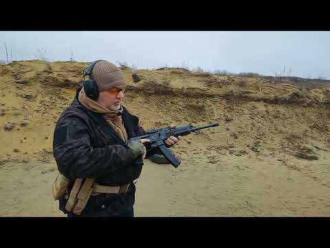 Видео: ВПО-185 Олега  VS моей Сайги 9х19 - стрельба