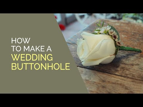 Видео: Как сделать свадебную бутоньерку