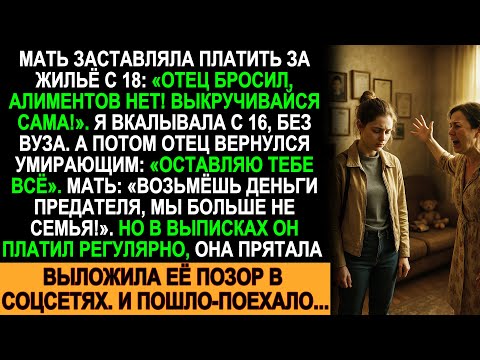 Видео: Отец якобы бросил нас, но он платил всё это время. Я раскрыла тайну матери!