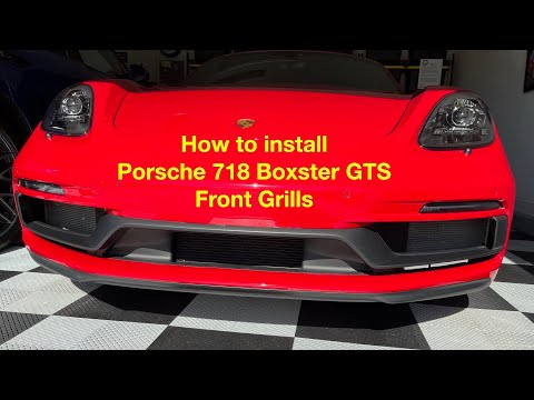 Видео: Установка решеток радиатора на Porsche 718 Boxster GTS 4.0