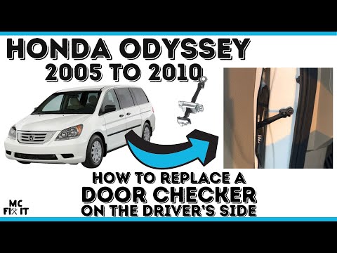 Видео: Как заменить ограничитель открывания двери на водительской двери Honda Odyssey (3-го поколения 20...