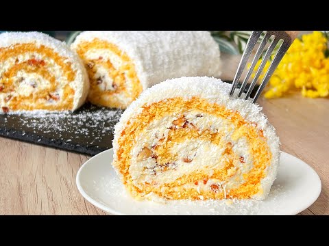 Видео: Всем советую приготовить нежный рулет Raffaello - просто вкусно!