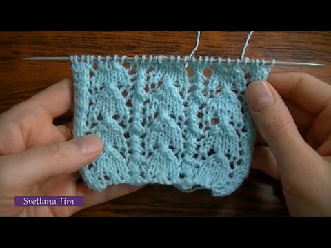 Видео: Как вязать Красивый Узор АЖУРНЫЕ БАШНИ. Вязание спицами / узоры спицами для летних вещей  № 213