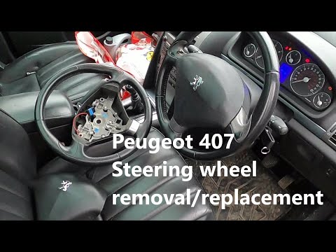 Видео: Снятие/замена рулевого колеса Peugeot 407